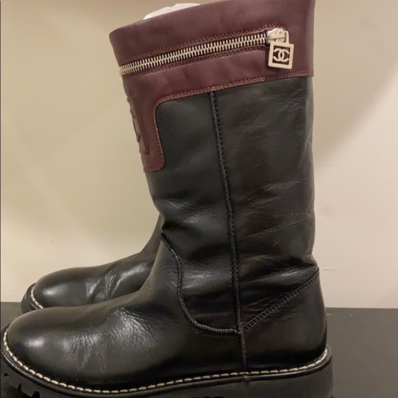 CHANEL Shoes - Authentic Chanel motorcycle boots size 39